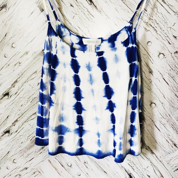 Forever 21 Tie Dye Cropped Tank Top - Picture 6 of 6